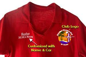 Suncoast Mustang Club member shirts